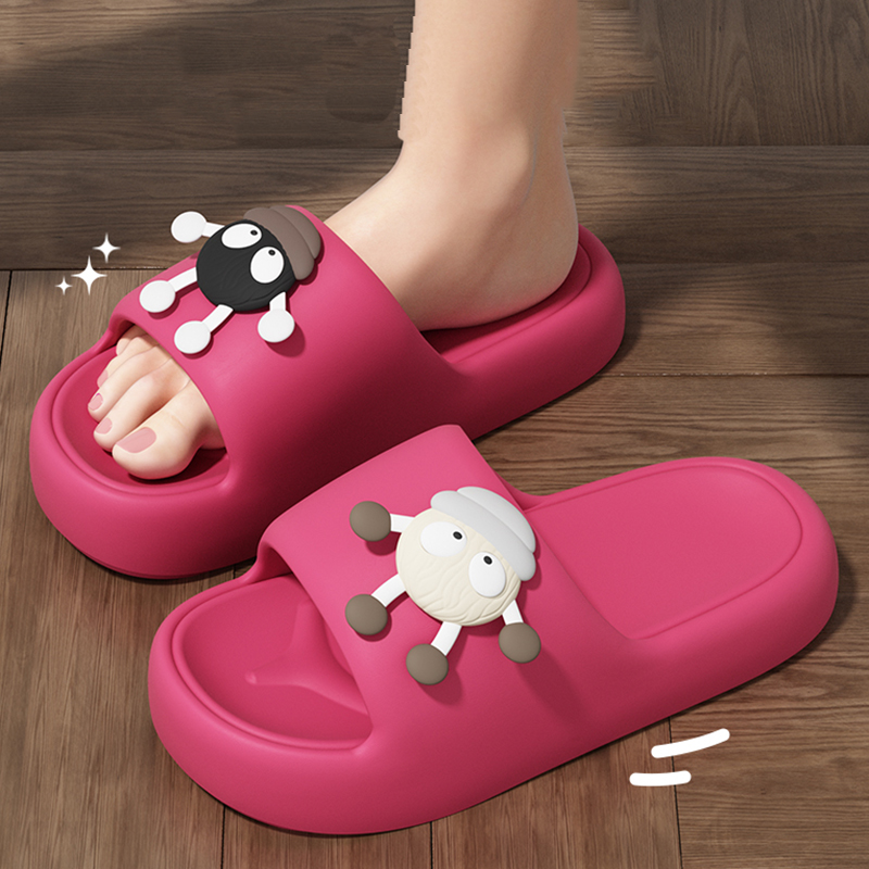 Home Decor Outside - Lovely Cartoon Platform Slippers Women Summer