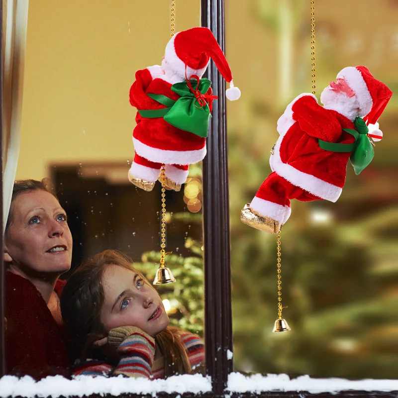 Rope Light Decoration - 1/2/4PCS Climbing Santa Claus on Pearl