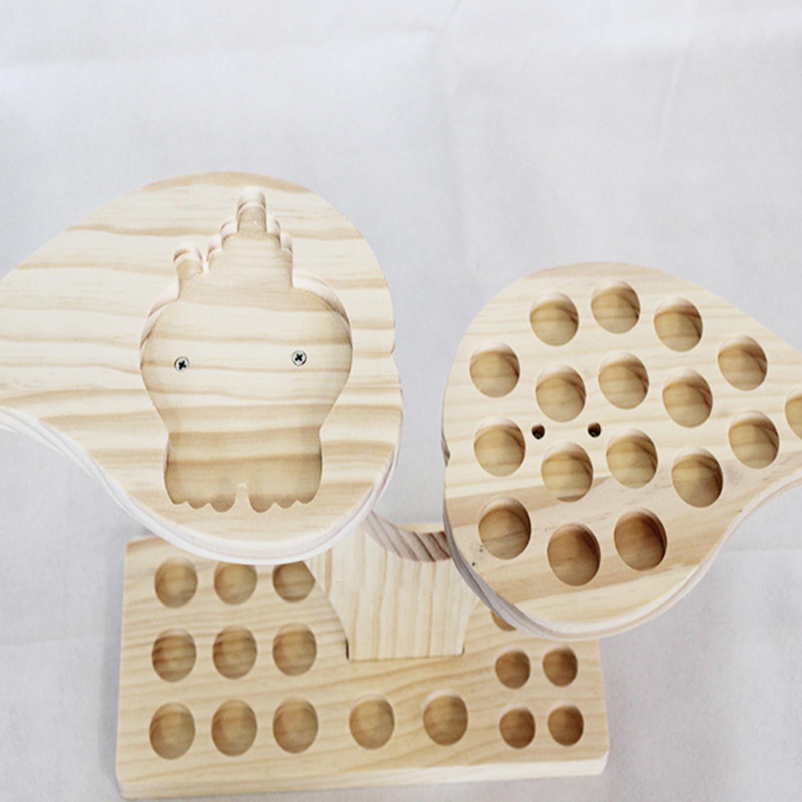 Home Decor Essentials - Bamboo Essential Oil Storage Rack Rotating