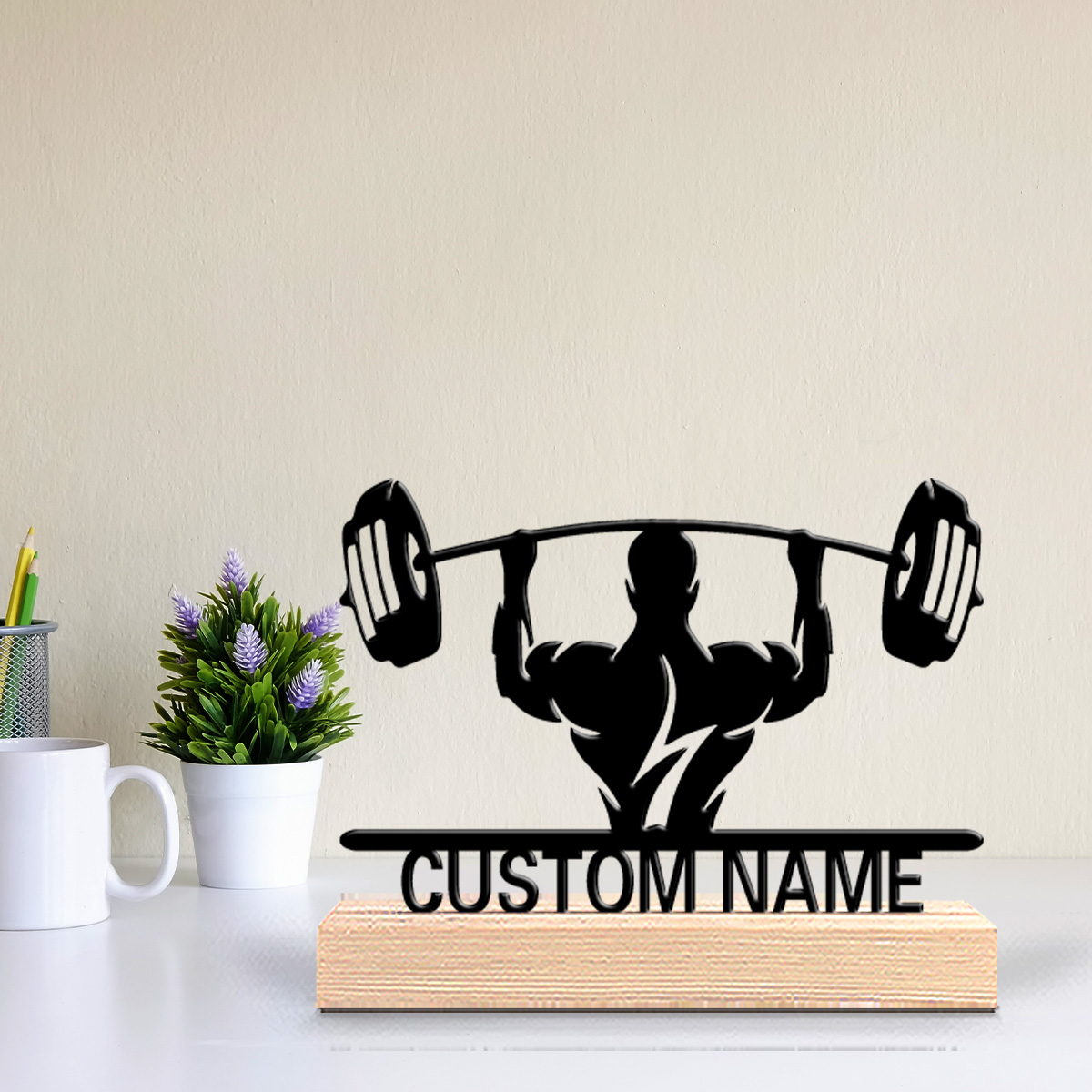 Home Decor Statue - 1pc Simple lift Custom Letter Art