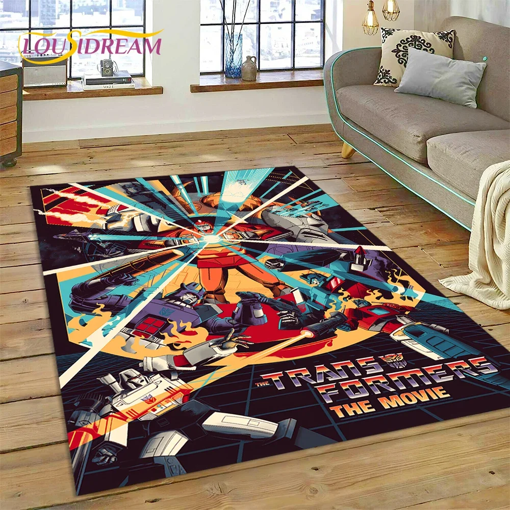 Home Decor Game Online - Cartoon T-Transformers Autobots 3D Carpet Rug