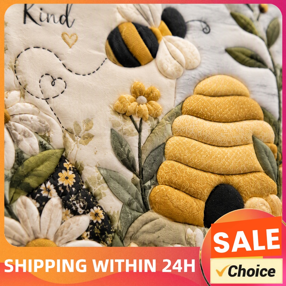 Home Decor Fabric - Bee Themed DIY Fabric Art Kit