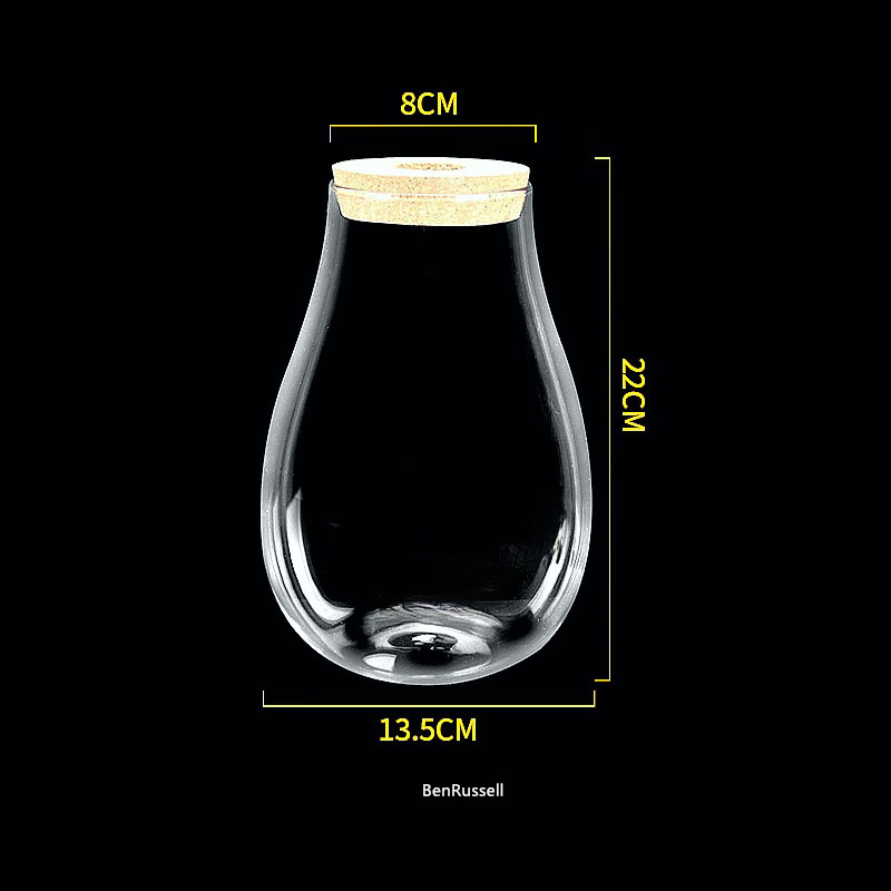 Water Droplets Shape Glass Jar - Terrarium Glass Bottle review and price