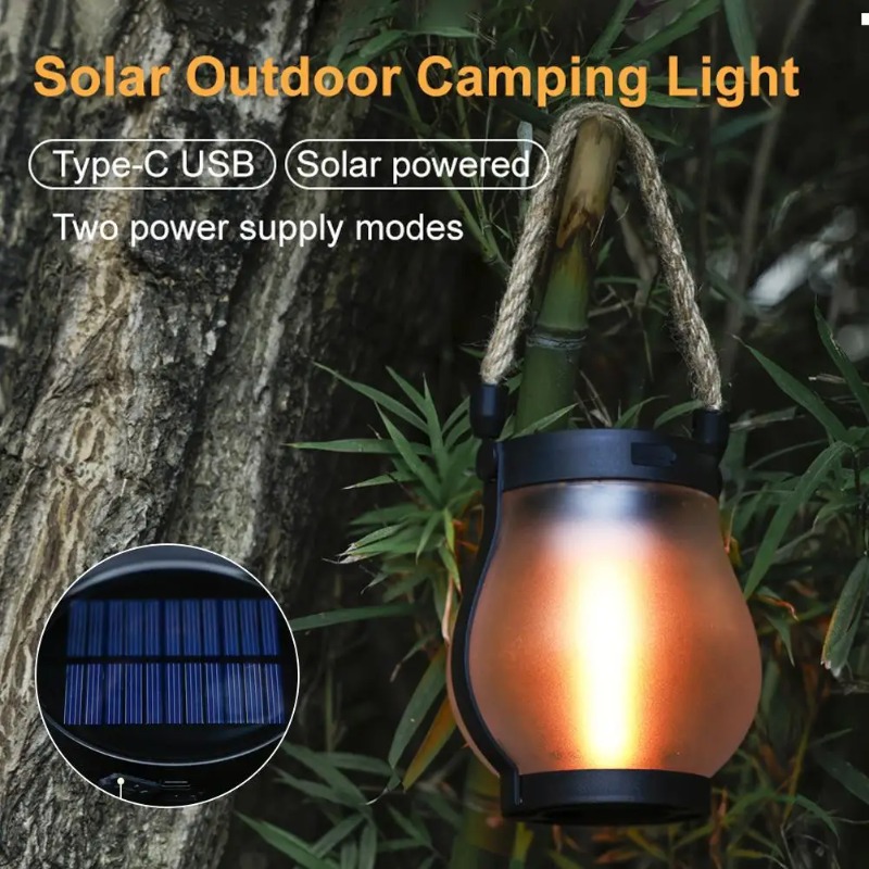 Solar Flame Lamp USB Rechargea - Rope Light Decoration review and price