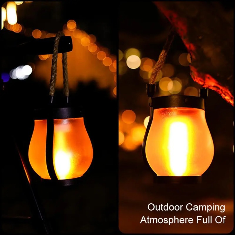 Solar Flame Lamp USB Rechargea - Rope Light Decoration review and price