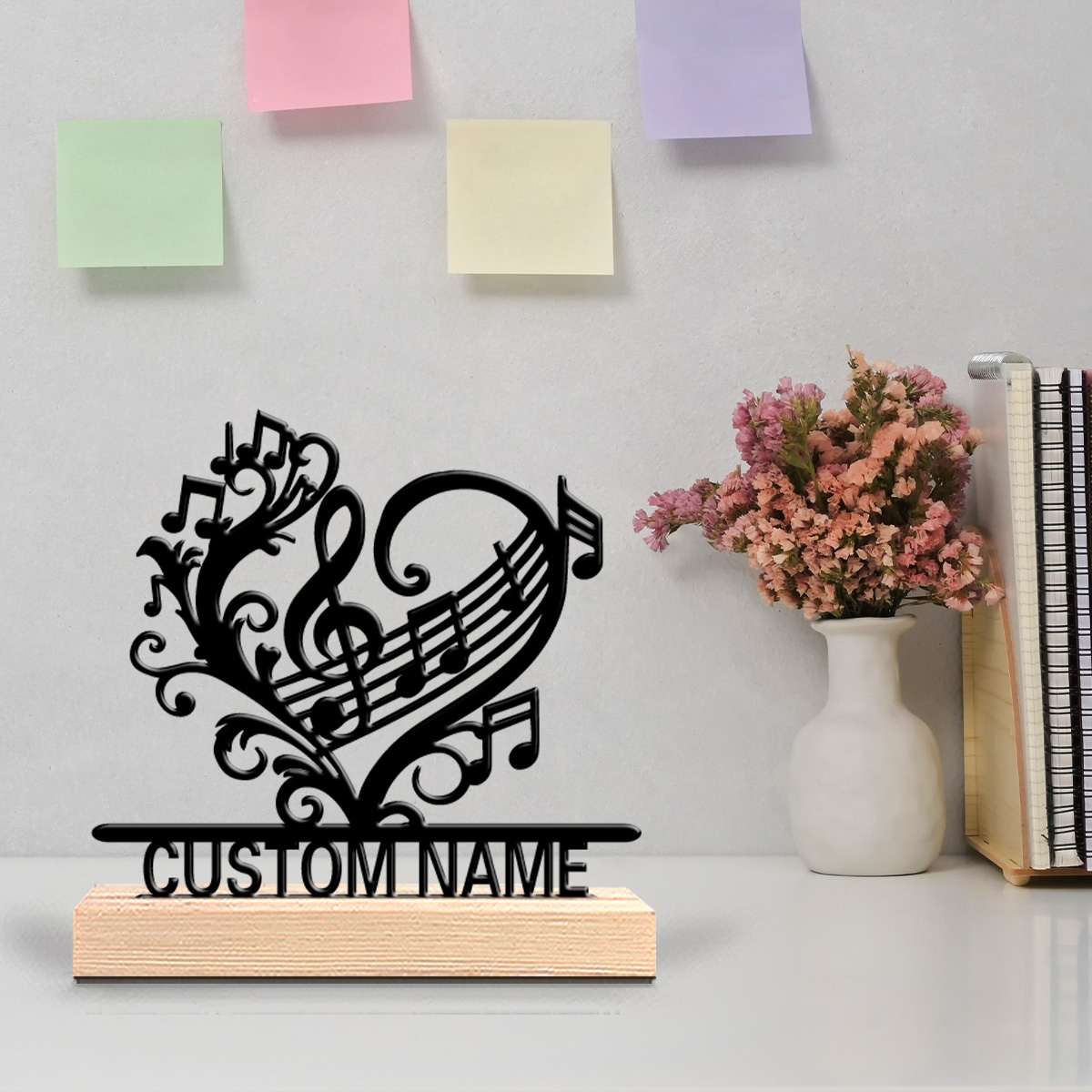 1pc music flower Custom Text M - Home Decor Statue review and price