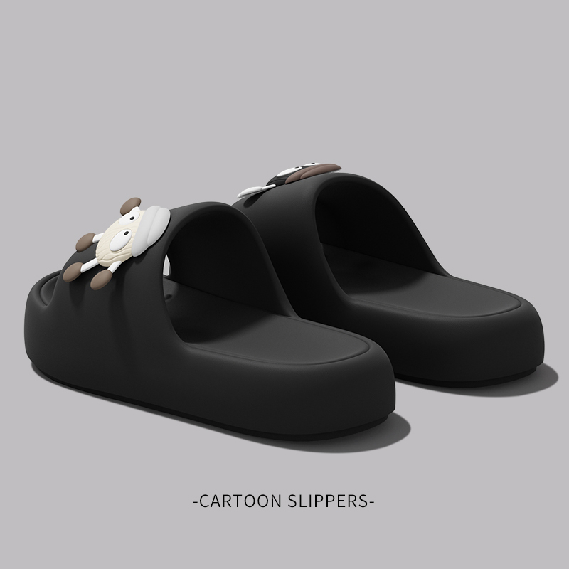 Lovely Cartoon Platform Slippe - Home Decor Outside review and price