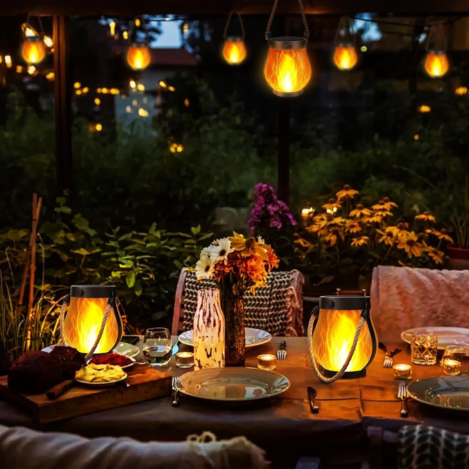3D Flickering Solar Flame Rope - Rope Light Decoration review and price