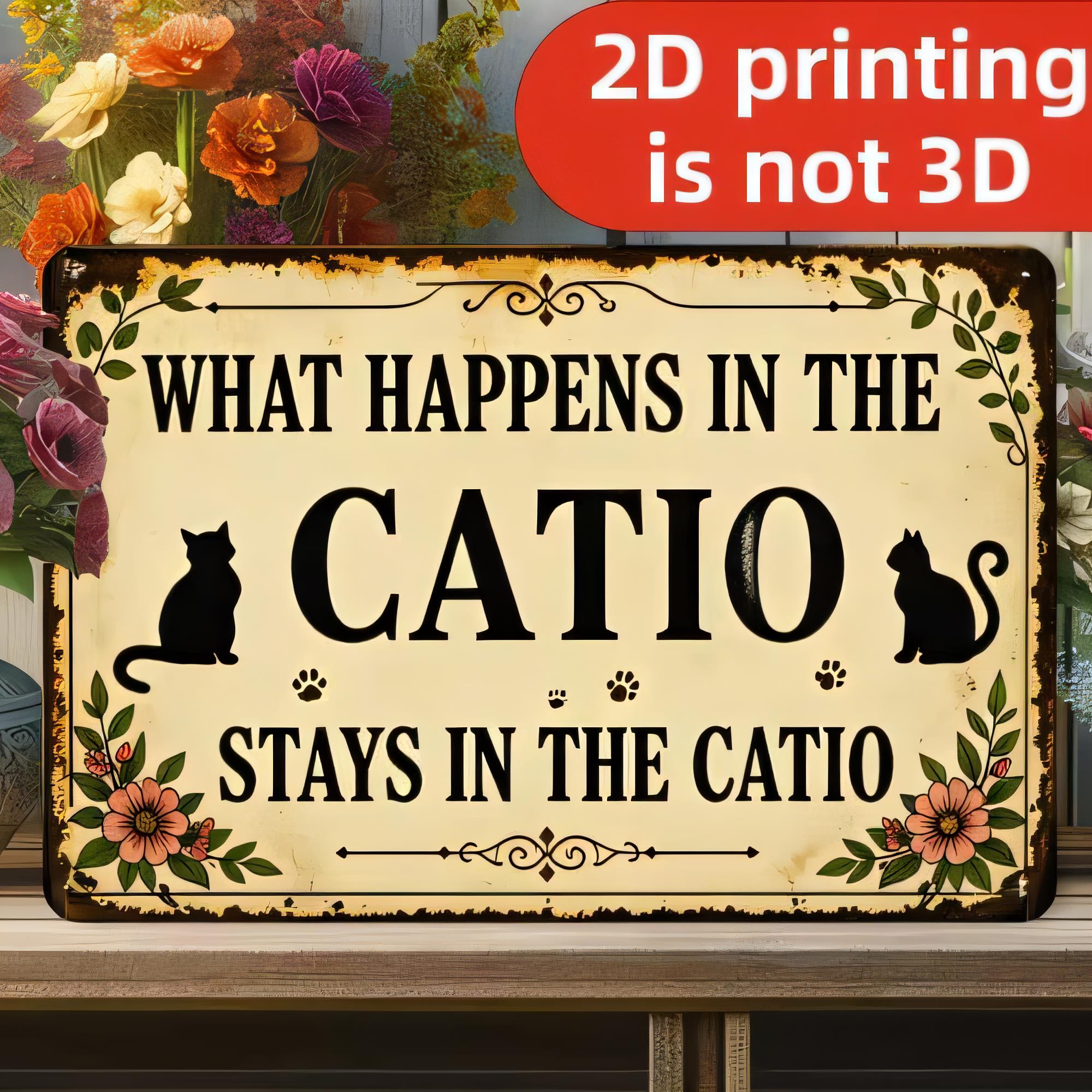 Tin Sign “What Happens in the  - Home Decor Outside review and price