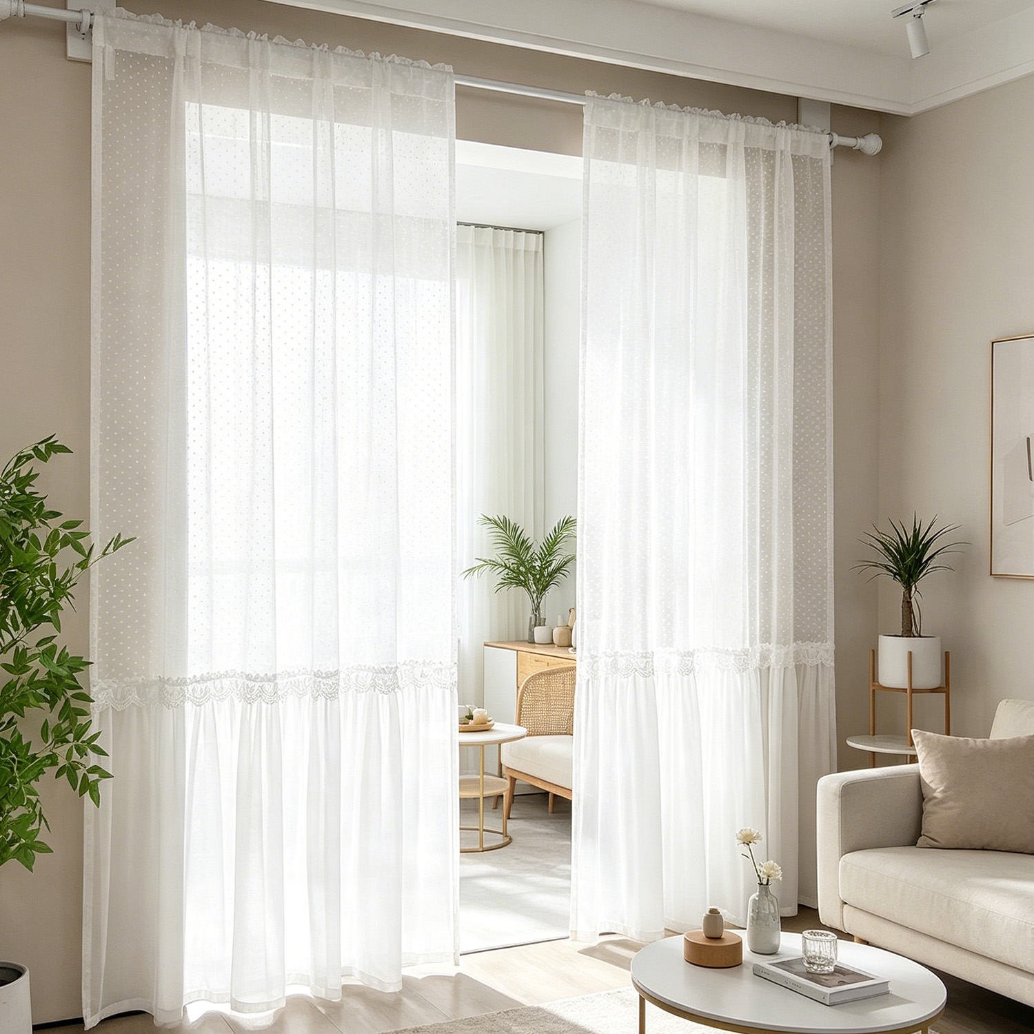 French Romantic Sheer Curtain  - Home Decor Wall Panels review and price