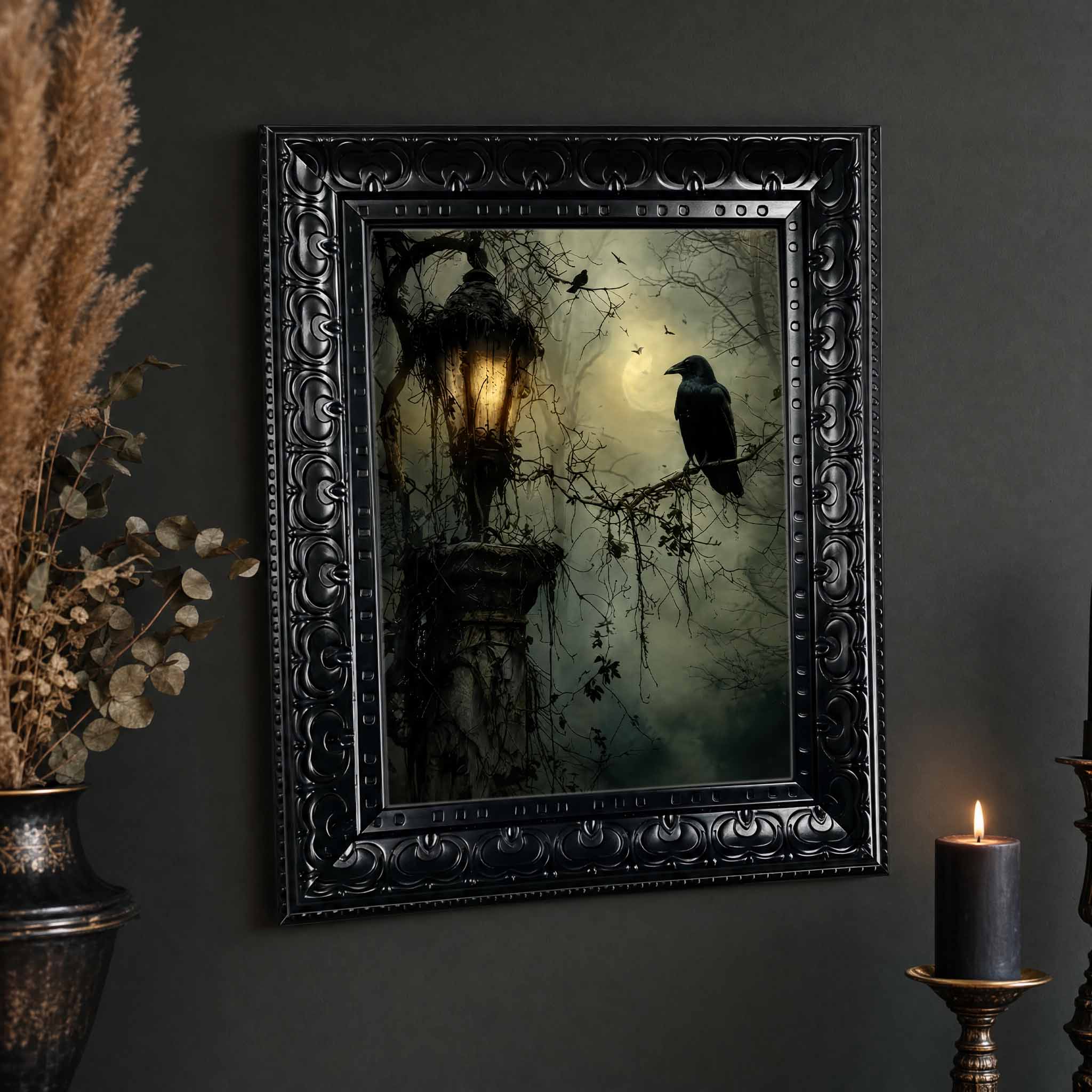 Halloween Wall Art, Framed Can - Abstract Oil Painting review and price