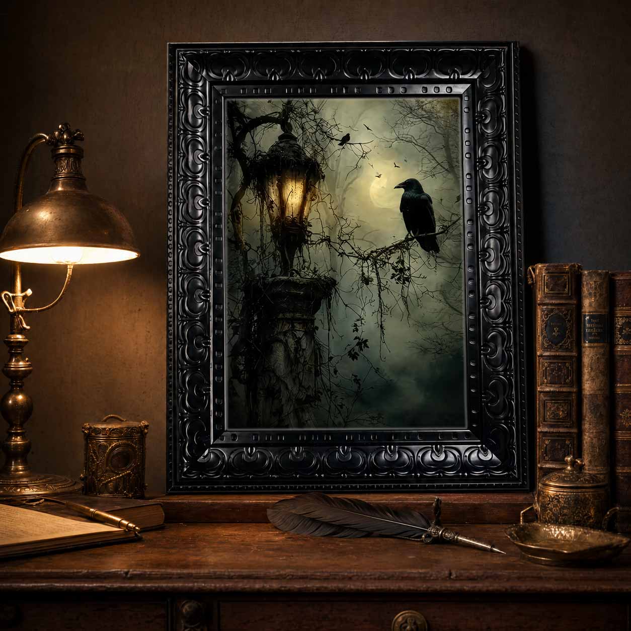 Halloween Wall Art, Framed Can - Abstract Oil Painting review and price