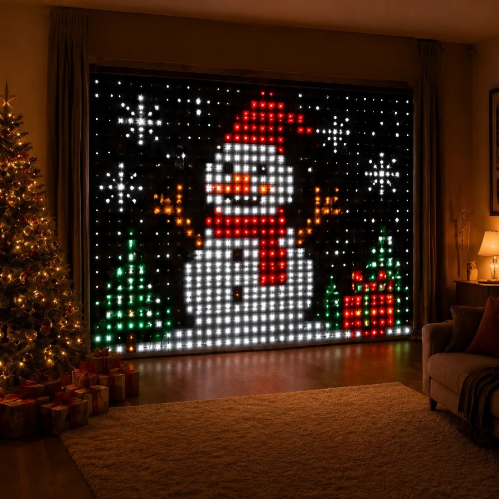 LED Pixel Curtain Lights Bluet - Home Decor Lighting review and price