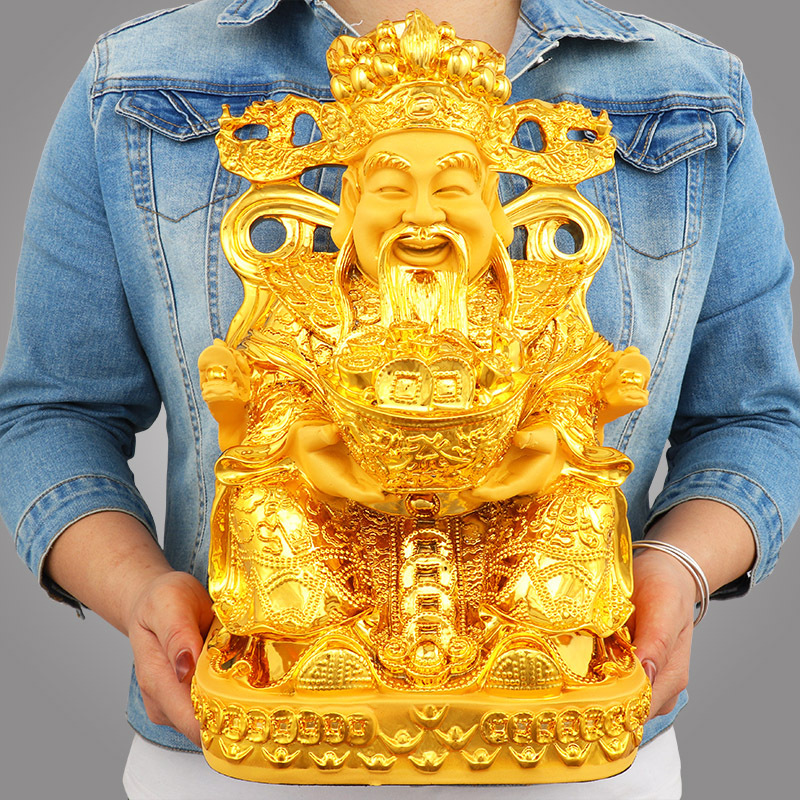 Feng Shui Gold God of Wealth L - Home Decor Statue review and price