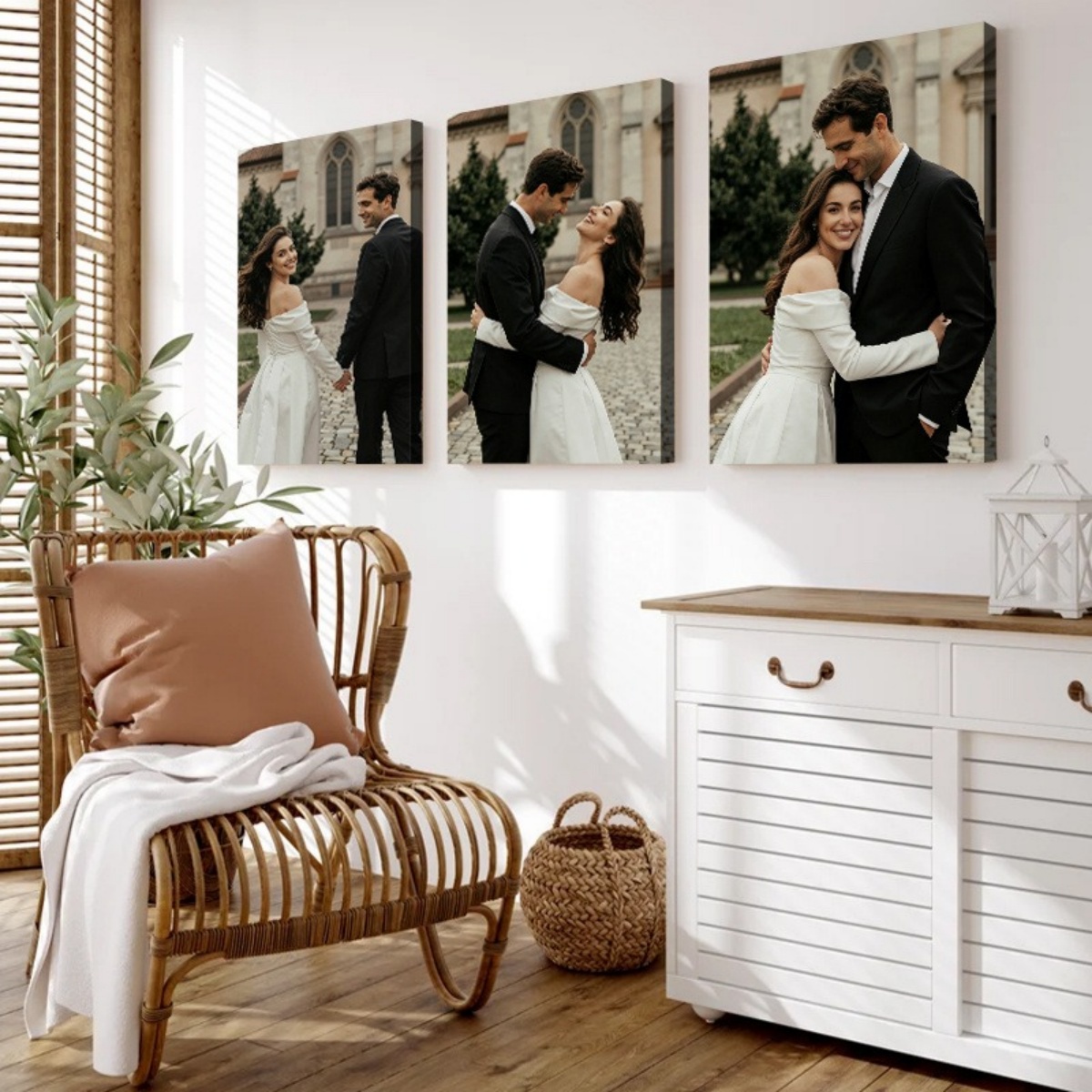 Set of 3 Custom Photo Canvas P - Home Decor Fabric review and price