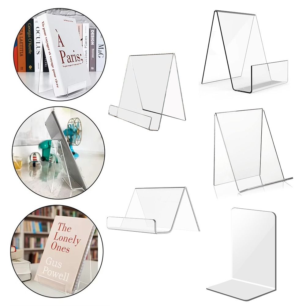 Minimalist Acrylic Book Holder - Aesthetic Bookend review and price