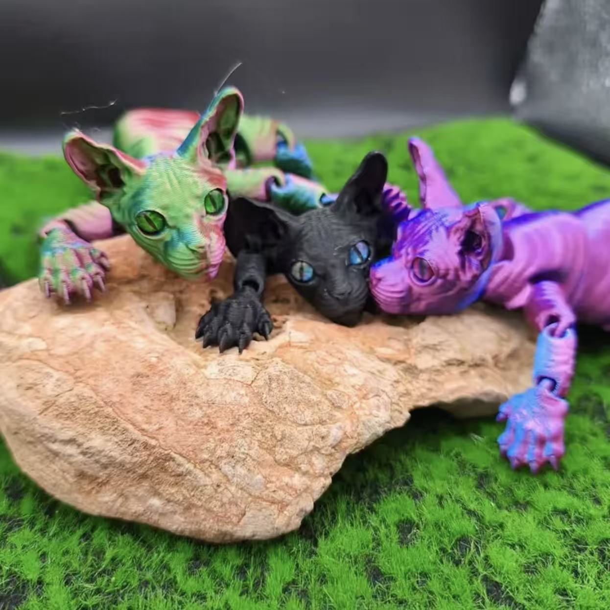 1pc 3D Printed Sphynx Cat Figu - Home Decor Cat review and price