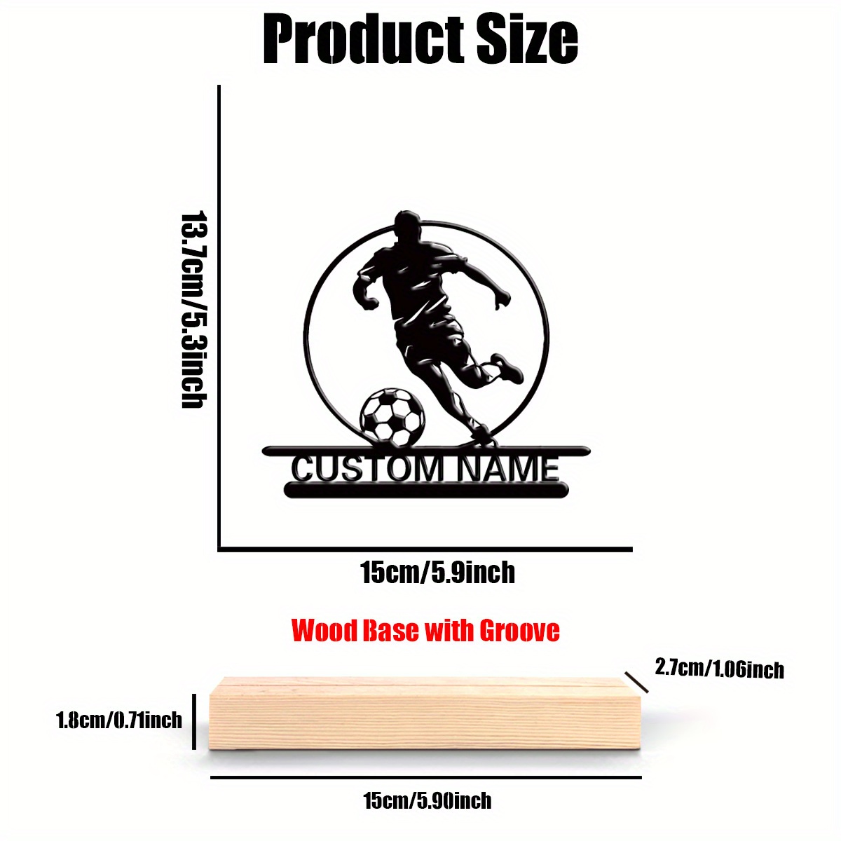 Custom Soccer Player Metal Sta - Home Decor Statue review and price