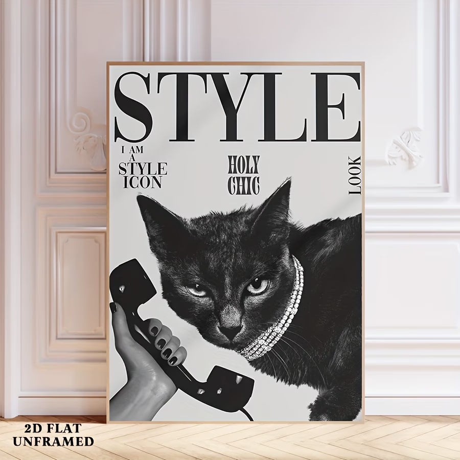 Retro Black Cat Making And Rec - Home Decor Cat review and price