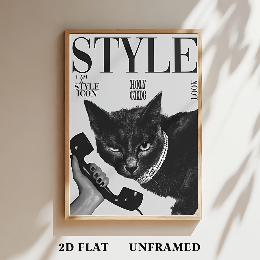 Retro Black Cat Making And Rec - Home Decor Cat review and price