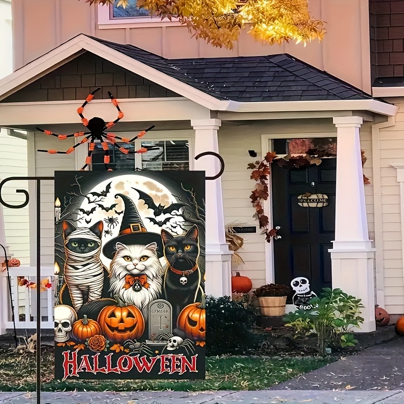 1 Piece, Halloween Garden Flag - Home Decor Cat review and price