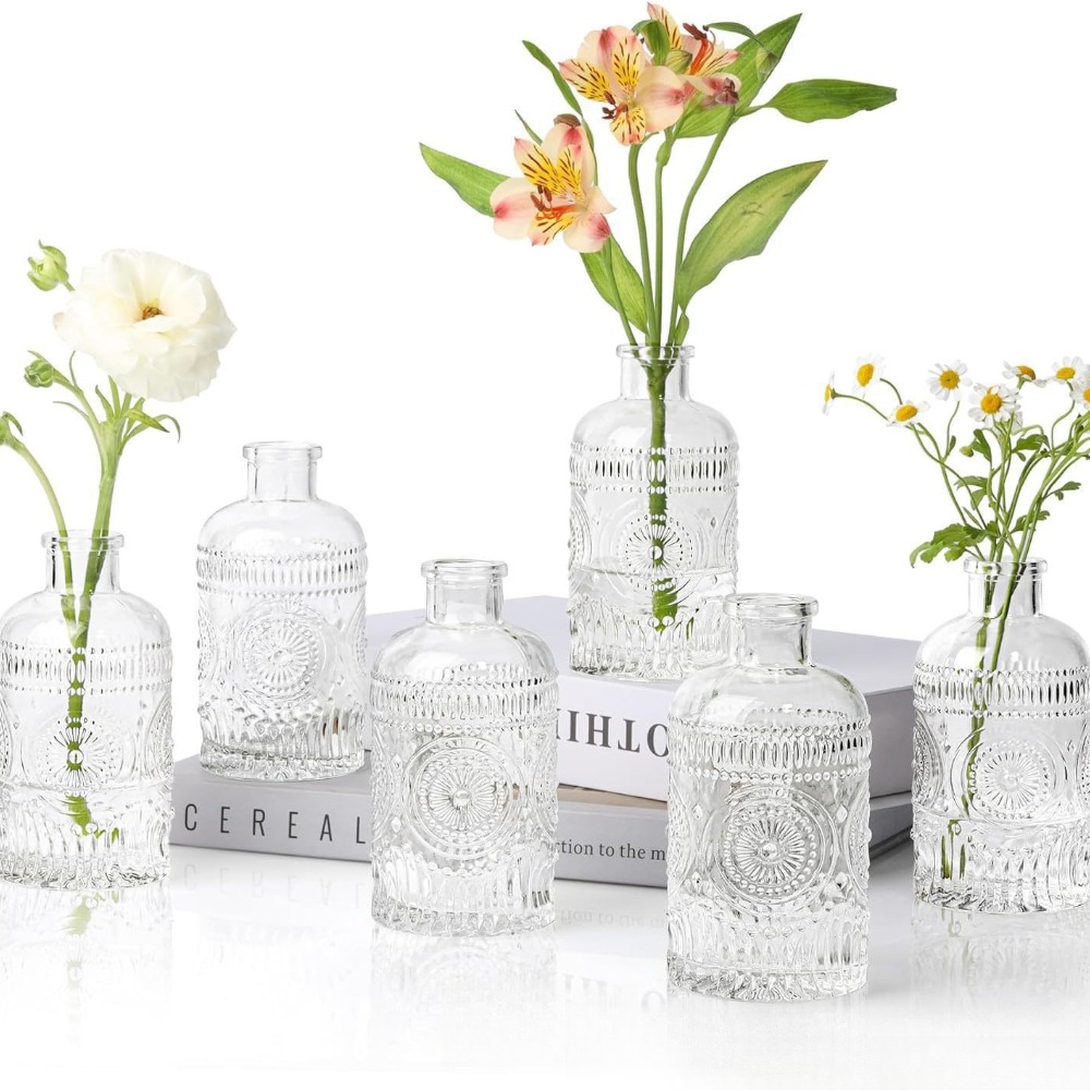 10PCS French Retro Relief Mini - Terrarium Glass Bottle review and price