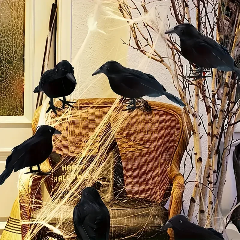 1PC Black Crow Halloween Decor - Home Decor Halloween review and price