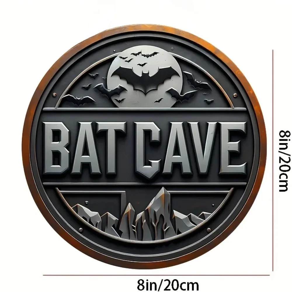Vintage Batcave Metal Sign - 8 - Home Decor Outside review and price