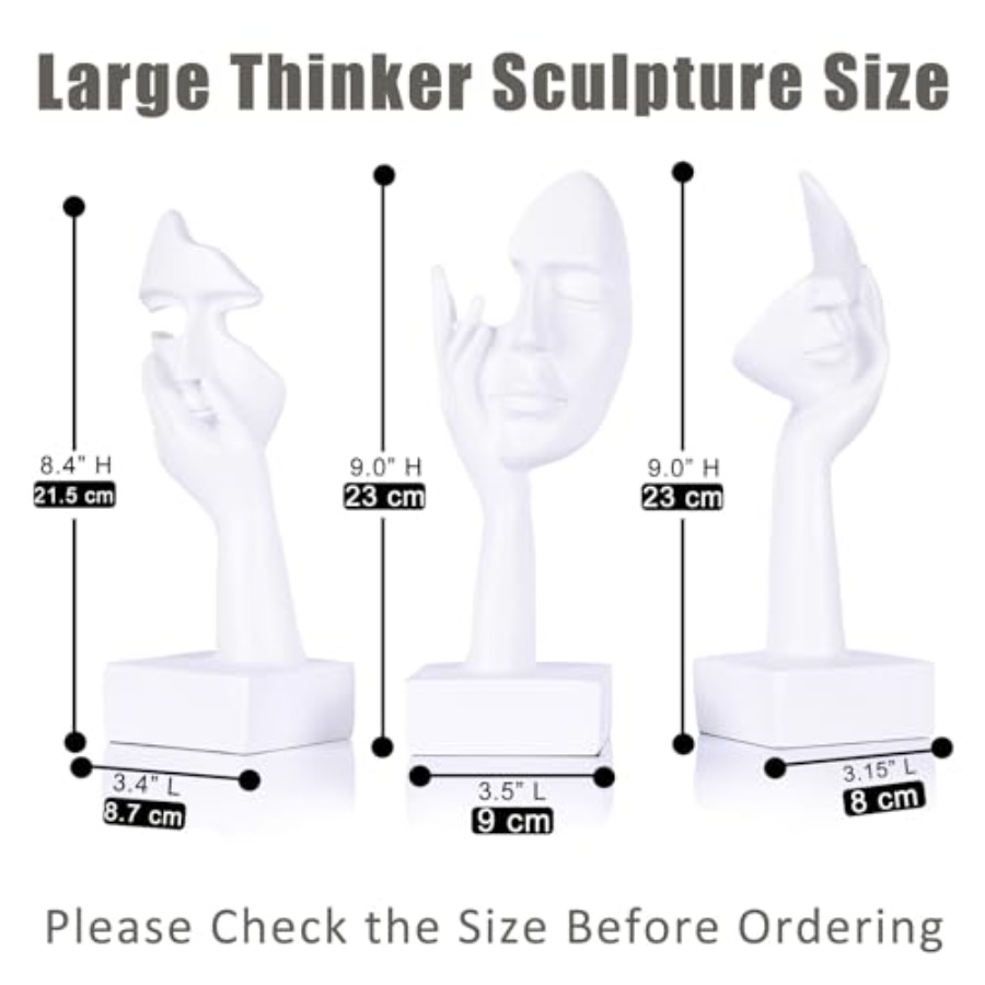 Thinker Large Statue Set - Art - Home Decor Statue review and price