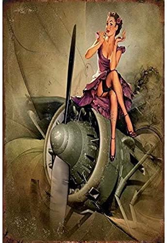 Vintage Tin Sign Military Pin  - Home Decor Wall Panels review and price