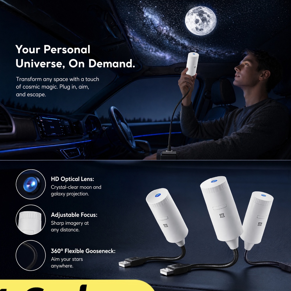 Mini Galaxy Star Projector Two - Home Decor Lighting review and price