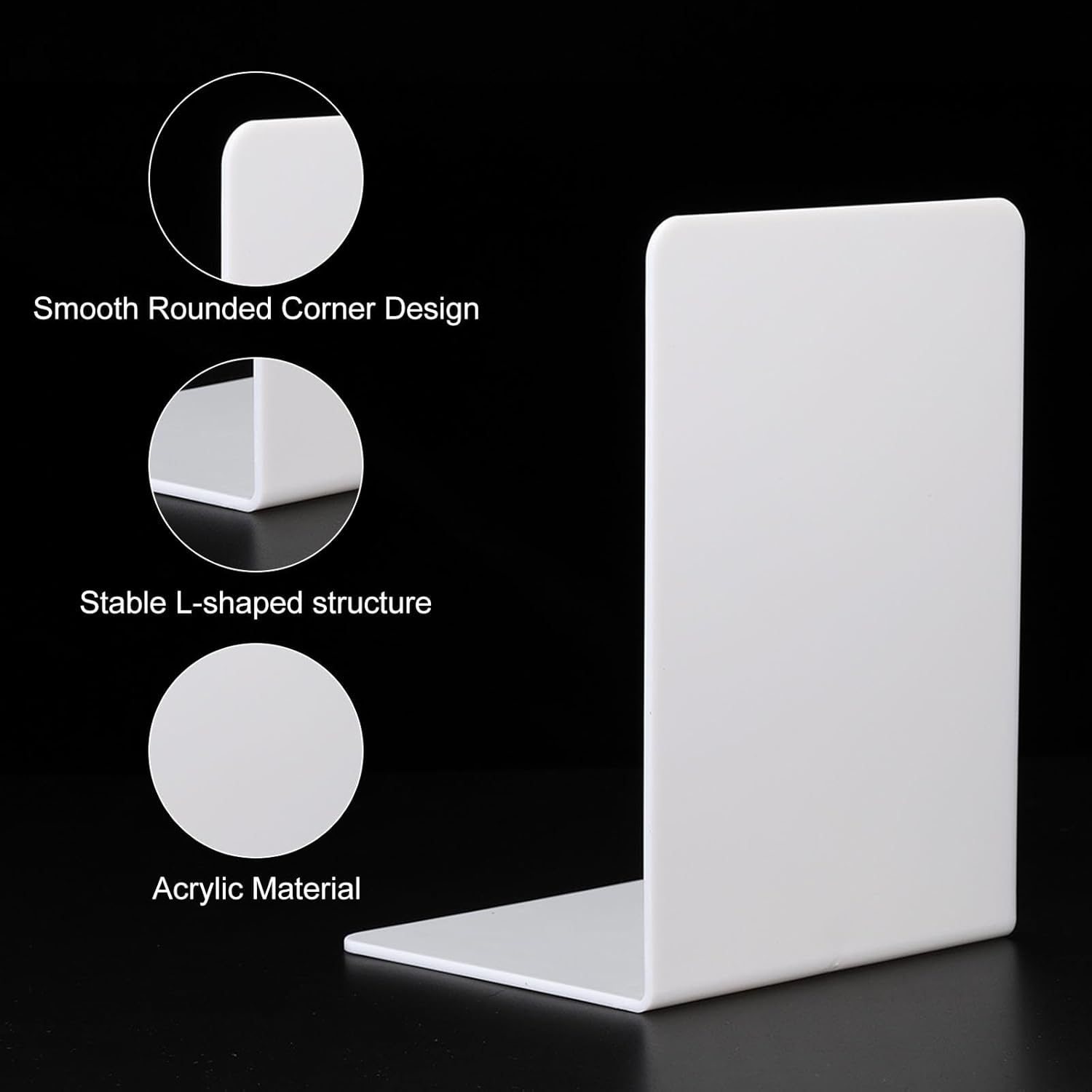 2-8pcs Transparent Acrylic Boo - Aesthetic Bookend review and price