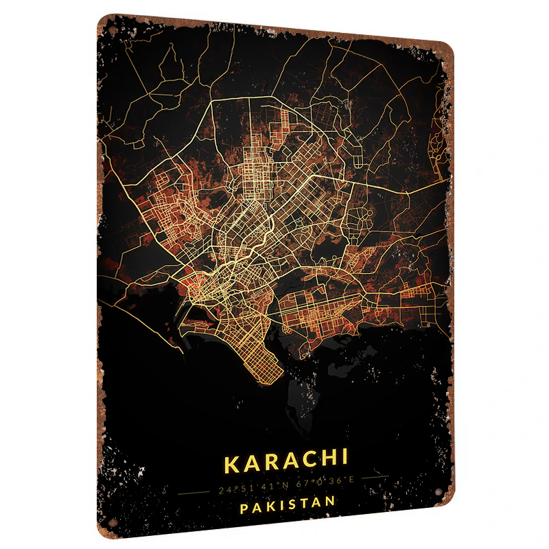 Karachi Pakistan City Map Meta - Home Decor Karachi review and price