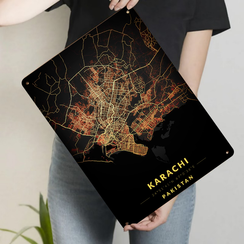 Karachi Pakistan City Map Meta - Home Decor Karachi review and price