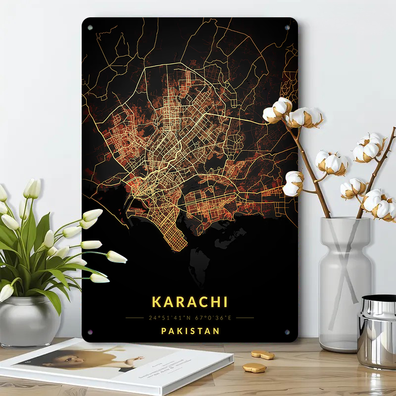Karachi Pakistan City Map Meta - Home Decor Karachi review and price