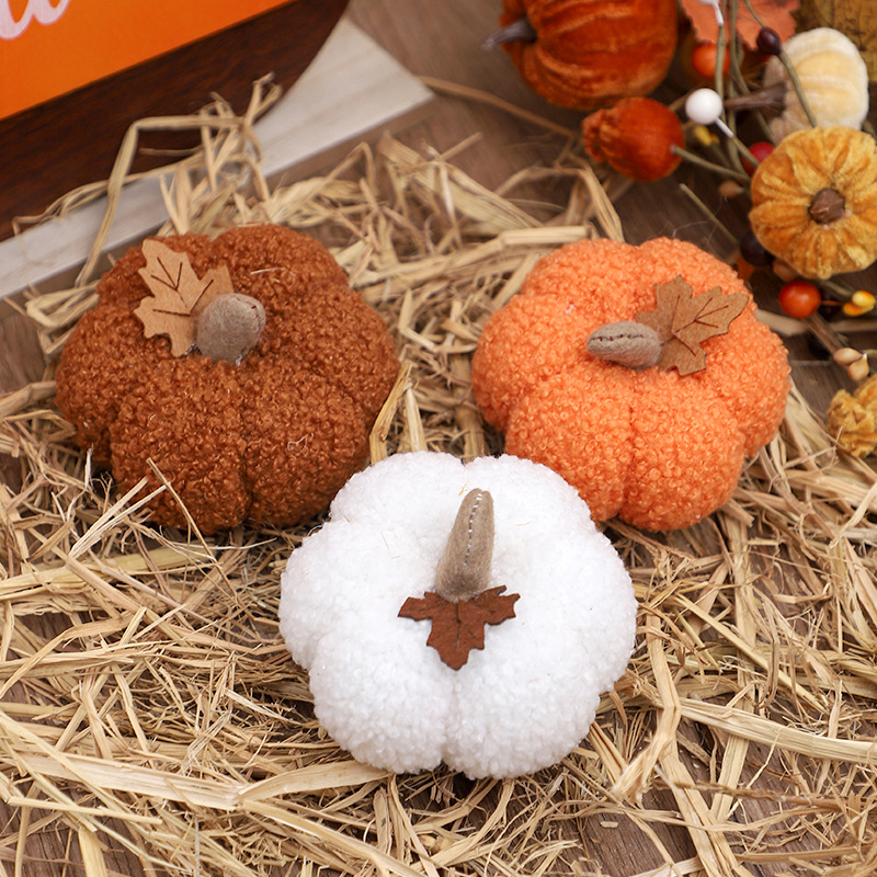 Fluffy Pumpkin Plush Halloween - Home Decor Halloween review and price