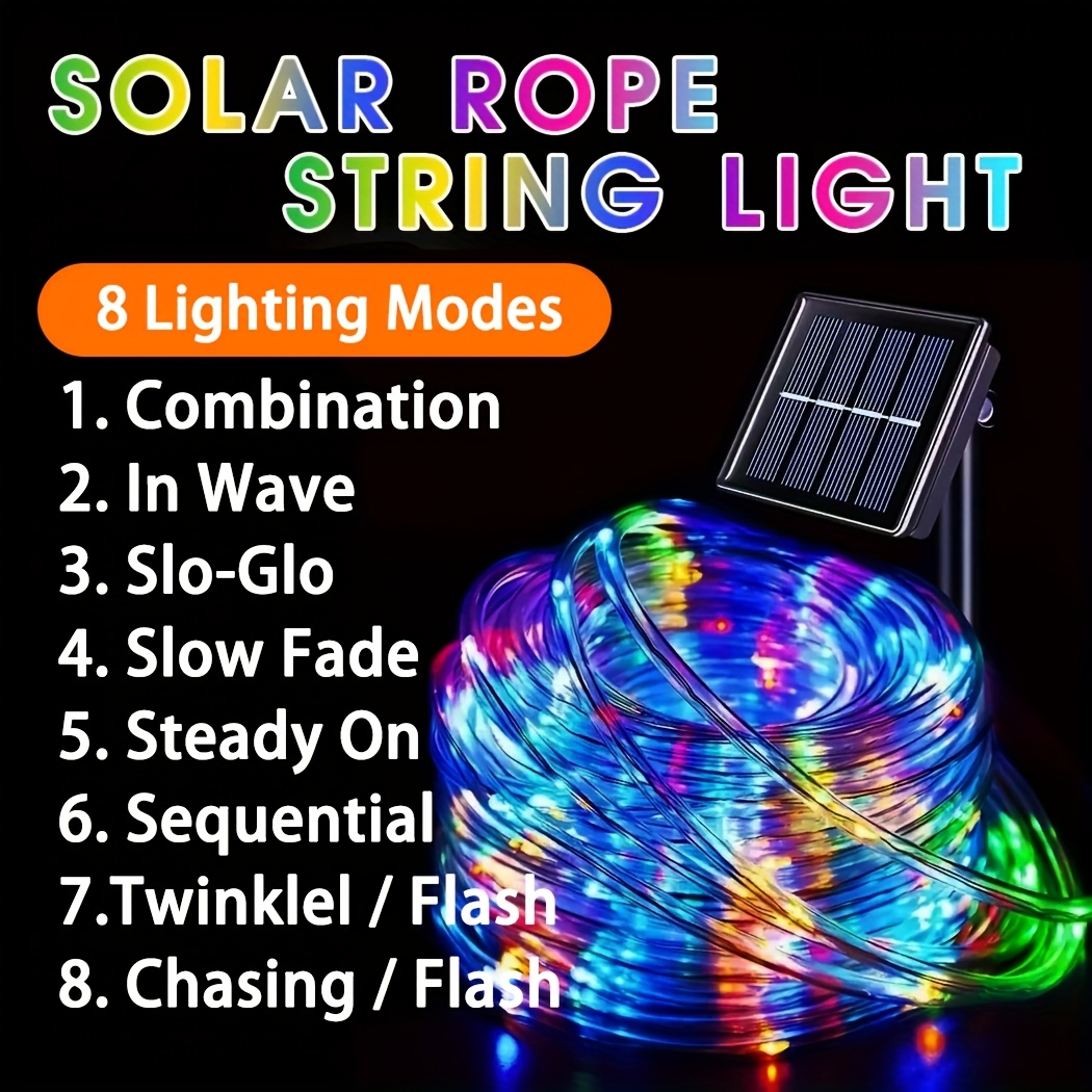 Outdoor Solar LED Fairy Lights - Rope Light Decoration review and price