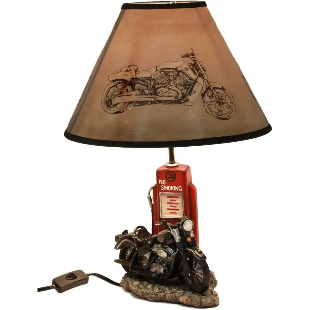 Vintage Retro Black Motorcycle - Home Decor Lighting review and price