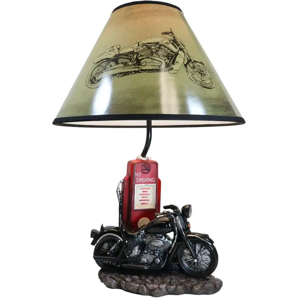 Vintage Retro Black Motorcycle - Home Decor Lighting review and price