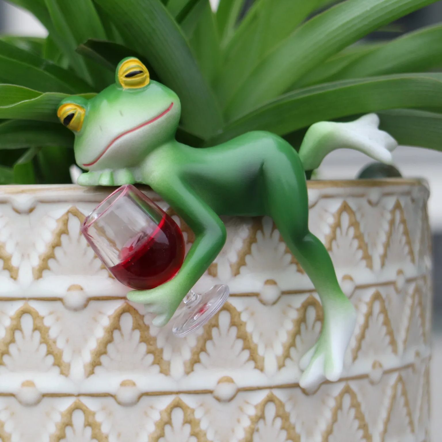 A delightful green frog and wi - Terrarium Glass Bottle review and price