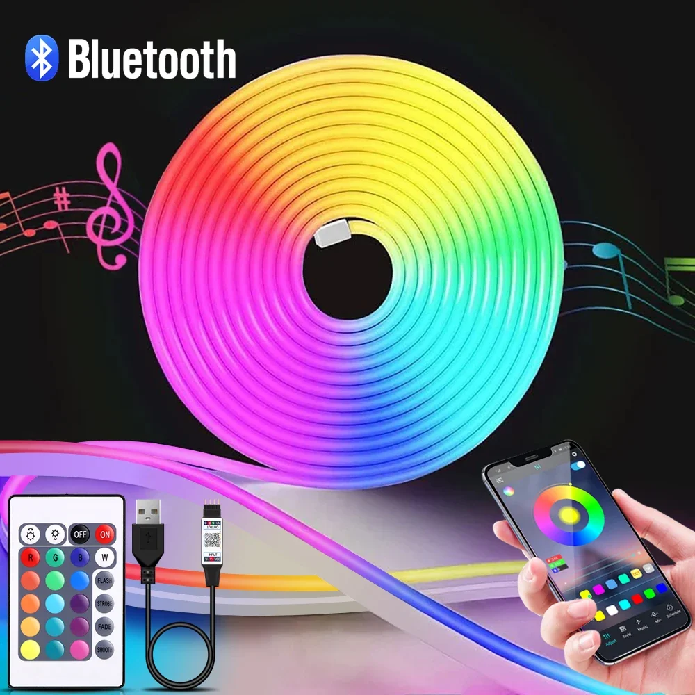 1-5m RGB LED Neon Strip Light  - Home Decor Lighting review and price